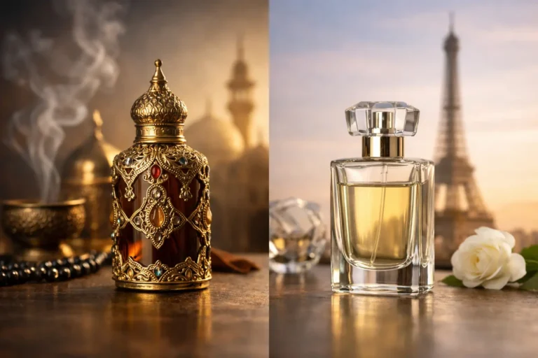 Diferença entre perfume árabe e francês